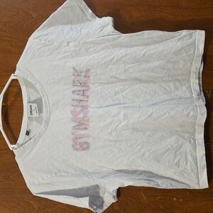 Gymshark XL Crop White T-Shirt
